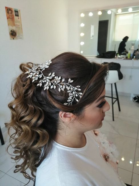 Vestido ok y prueba de peinado y maquillaje 💄👰 3