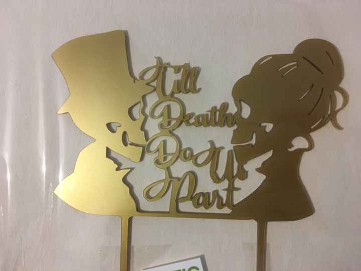 Mi “cake topper” 💀♥️😋 - 1