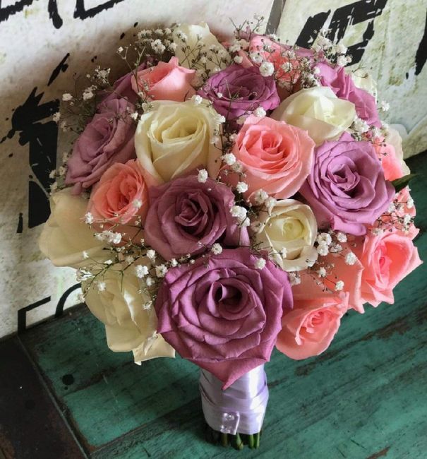 Color del ramo 💐🌹decoración en rojo y rosa - 4