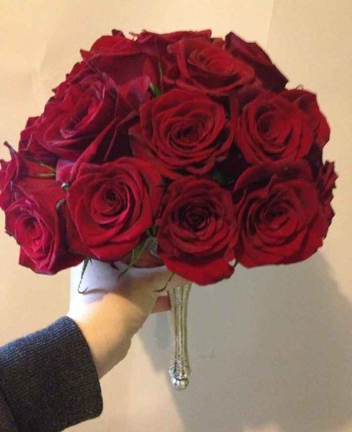Color del ramo 💐🌹decoración en rojo y rosa - 2