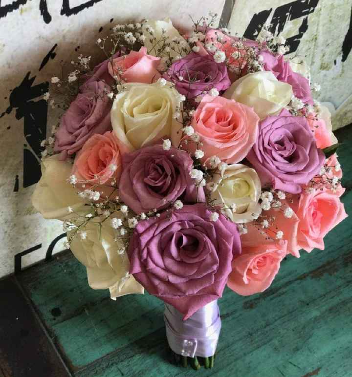 Color del ramo 💐🌹decoración en rojo y rosa - 4