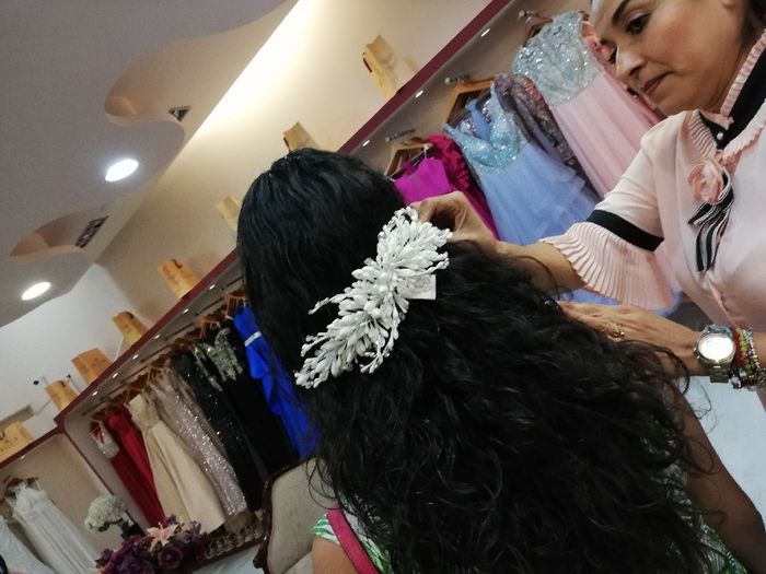 Mi tocado y peinado para la boda. - 4