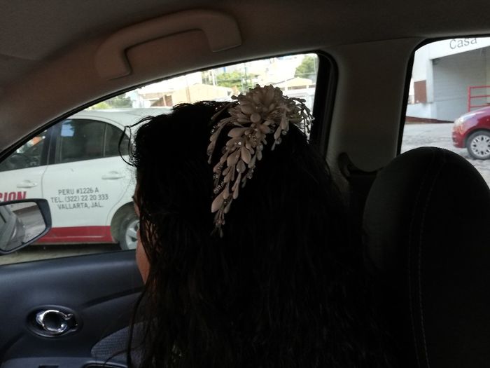 Mi tocado y peinado para la boda. - 5