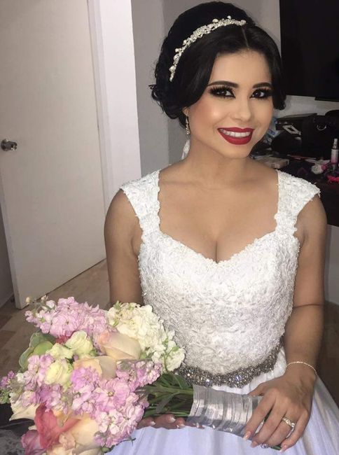 Mi tocado y peinado para la boda. - 2