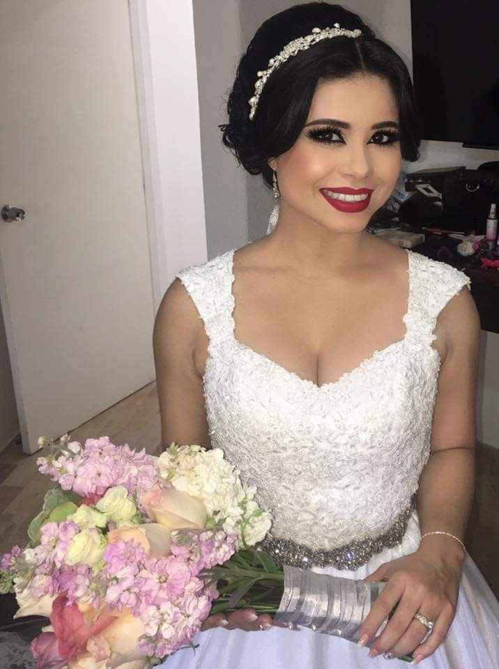 Mi tocado y peinado para la boda. - 2