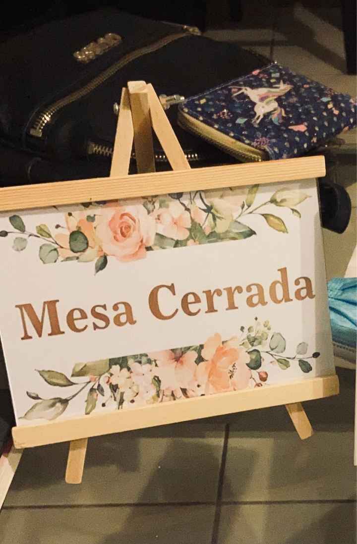 Números de mesas - 1