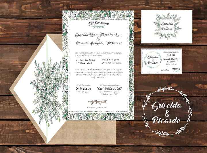 Diseñando mis invitaciones!