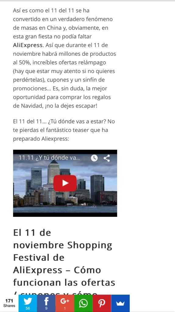 Descuentos en aliexpress!! 1111 - 2