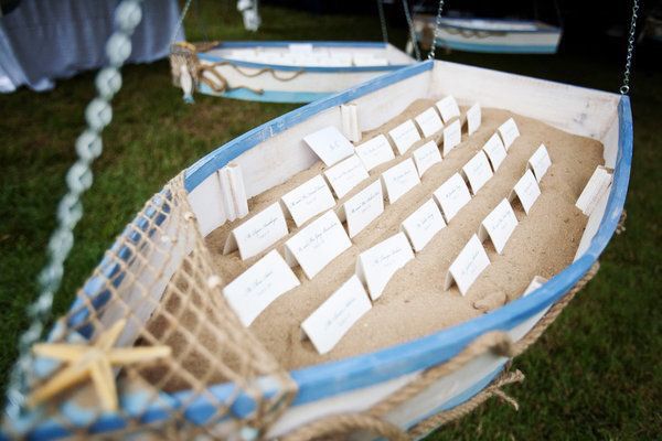 Seating plan para bodas en la playa! - 1
