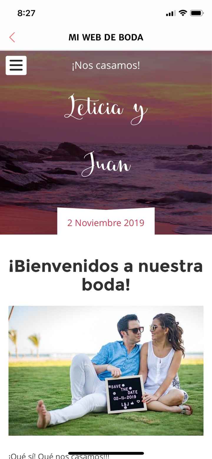 Descubre la Web de boda - 1
