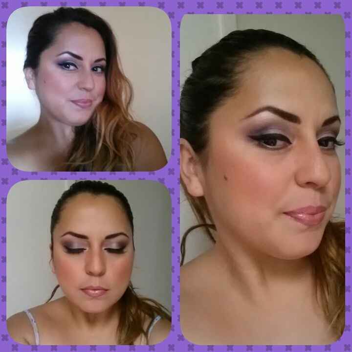 Va mi 2a prueba de maquillaje hecha por mi. - 2