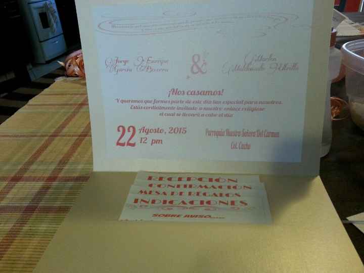 Diy mis invitaciones de boda!! super happy!! - 2
