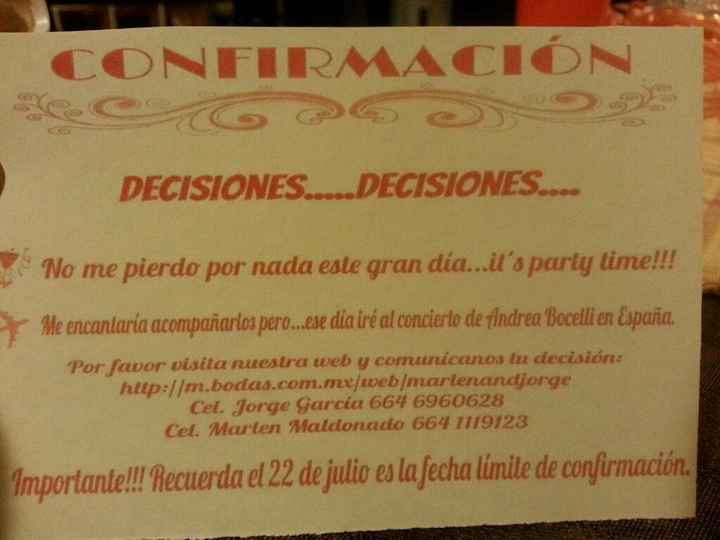 Diy mis invitaciones de boda!! super happy!! - 1