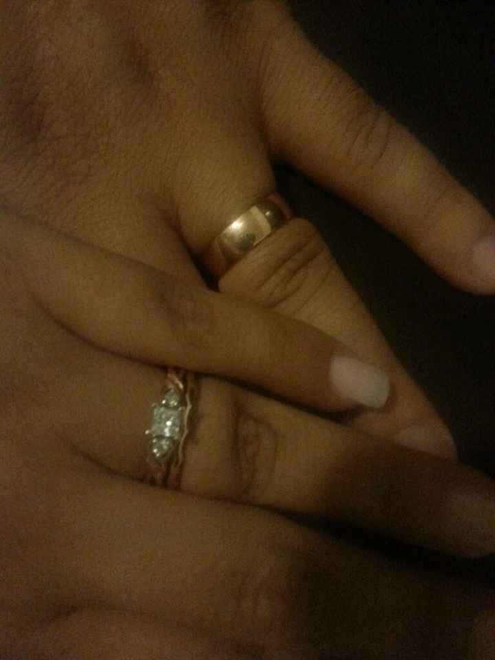Ustedes como usaran su anillo y argolla? - 1