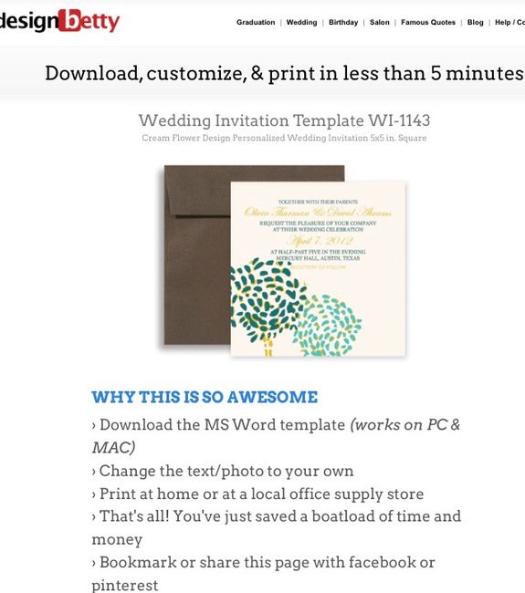 Invitaciones fáciles y rápidas - 1