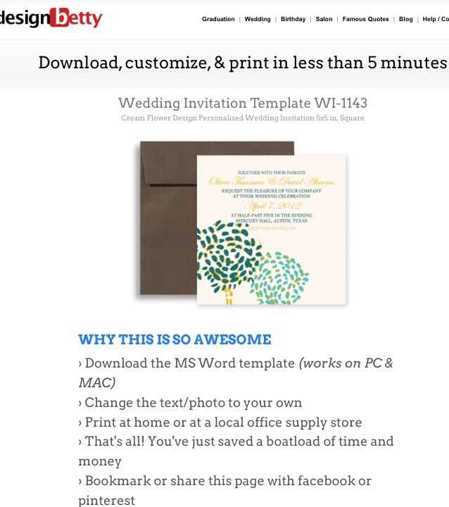 Invitaciones fáciles y rápidas - 1