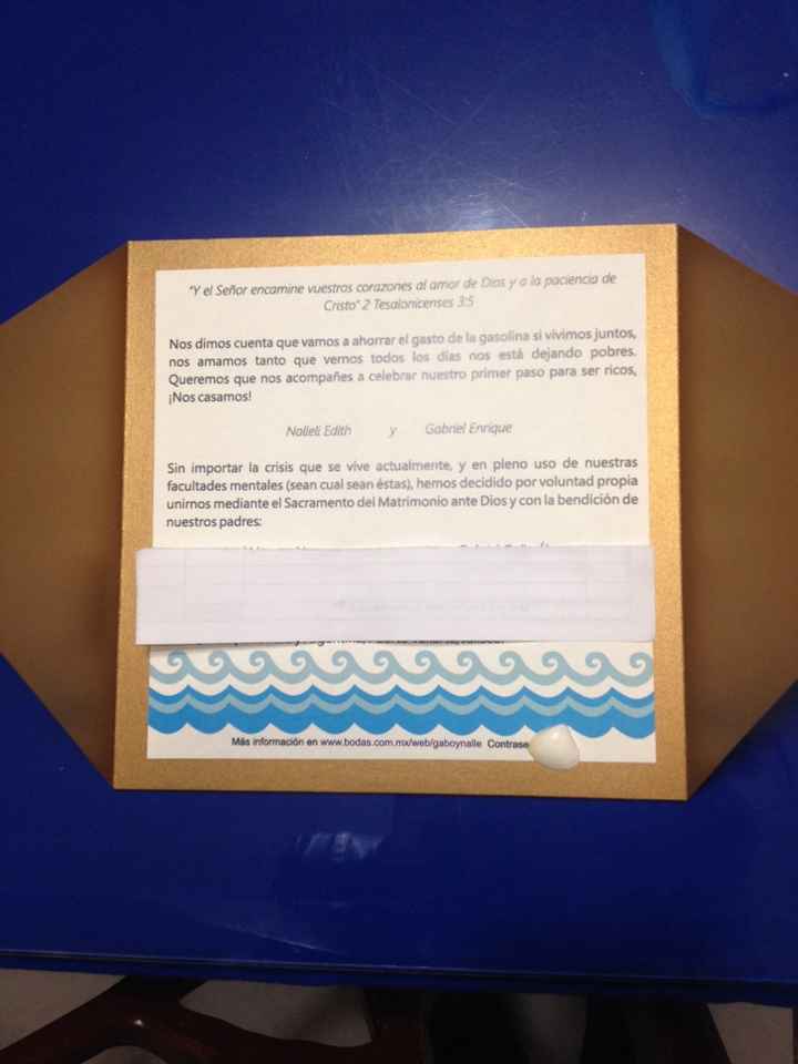 Y así que están quedando las invitaciones!! aunque tengo una duda... - 1