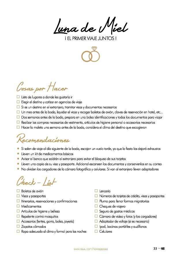 Tips luna de miel - 1