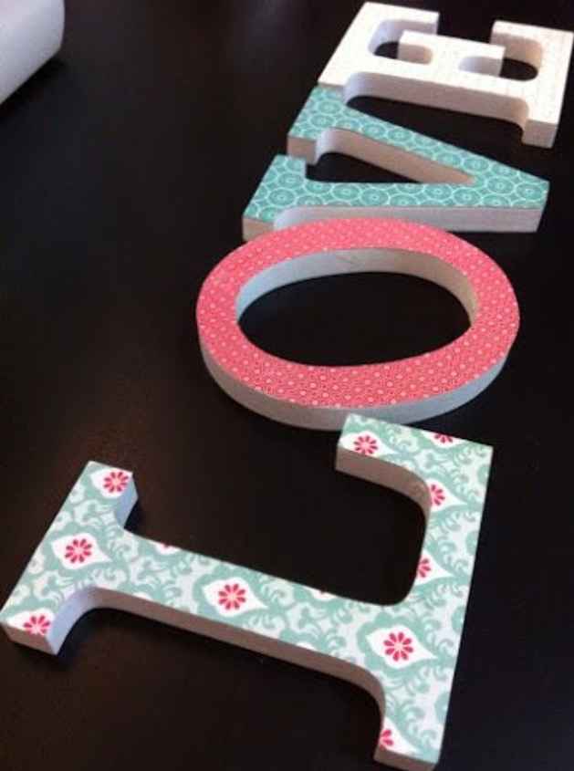 ¡Ayuda por favor!  ¿Como decoro mis letras de madera? - 1