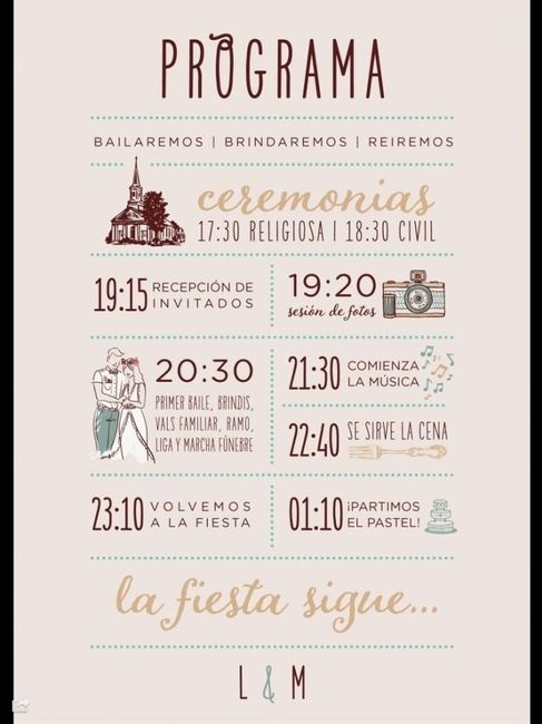 Programa de boda