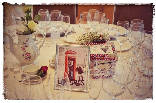 Ideas para centros de mesa temática viajes 5