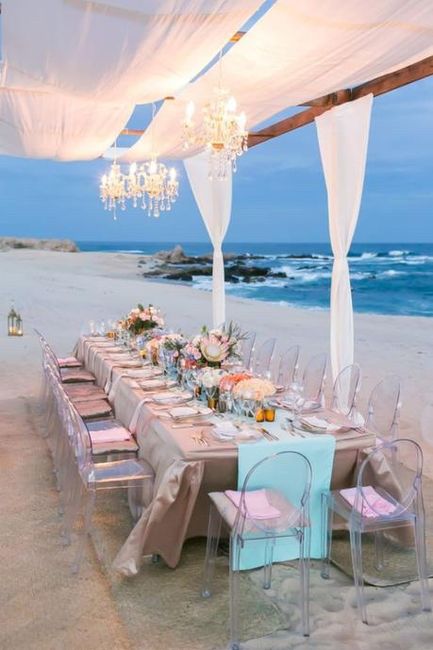 Décoration mesas boda en playa 🌴 - 15
