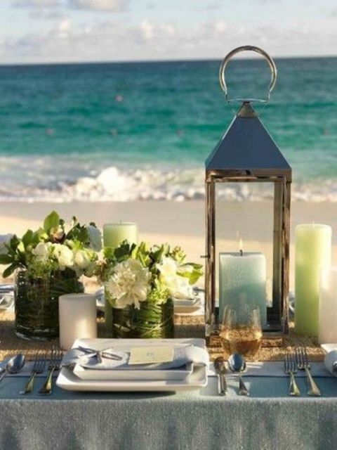 Décoration mesas boda en playa 🌴 - 16