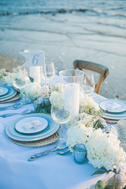 Décoration mesas boda en playa 🌴 - 17