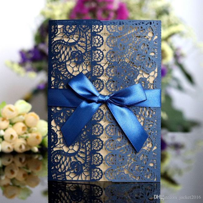 Invitaciones de boda en azul 💙 - 1