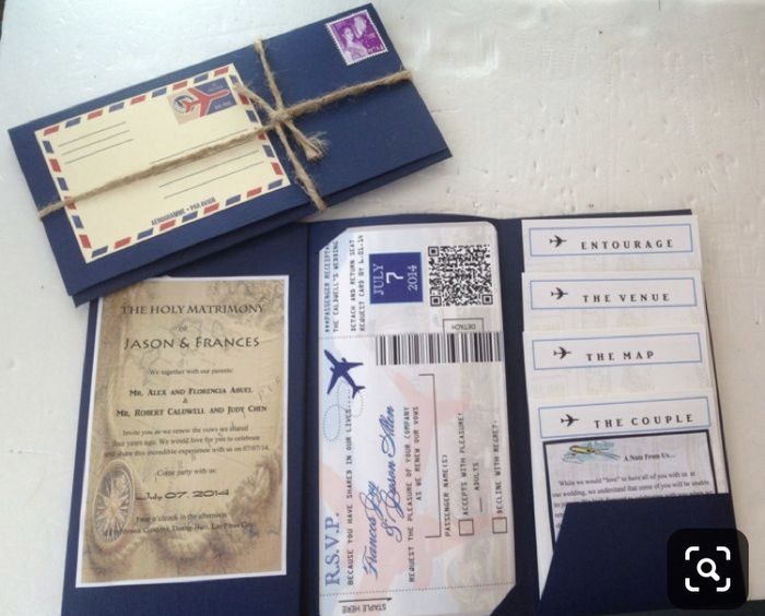 Invitaciones de boda en azul 💙 - 22