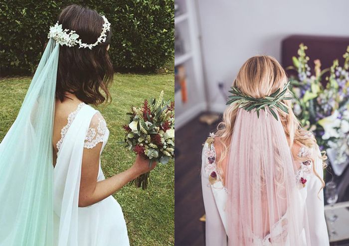 Velos de colores: nueva tendencia en novias 2