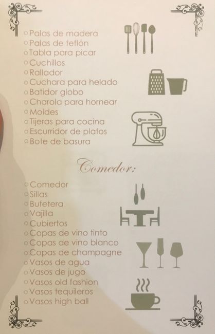 ¿Qué artículos hay en una mesa de regalos? - 2