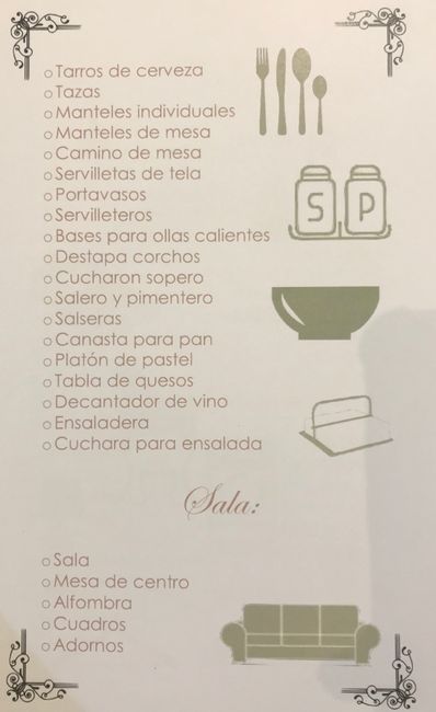 ¿Qué artículos hay en una mesa de regalos? - 3