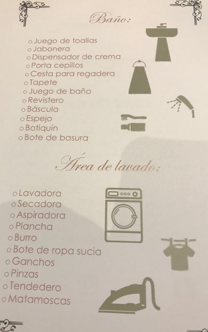 ¿Qué artículos hay en una mesa de regalos? - 5