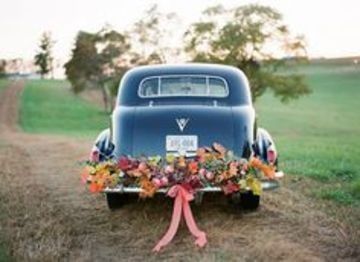 ¿Cómo decorar el carro para la boda? 18