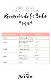 El programa de la boda 12