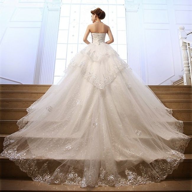 Vestidos con cola larga ¿Si o No? 8