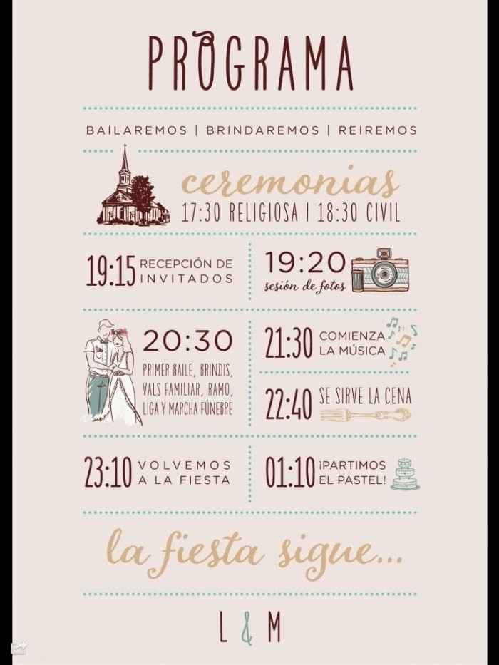 Programa de boda