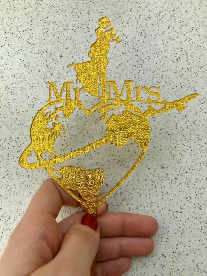 Cake topper viajero