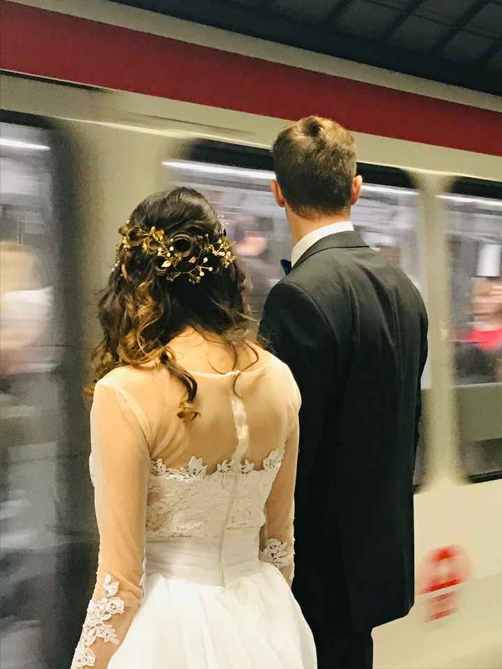 Esperando el metro