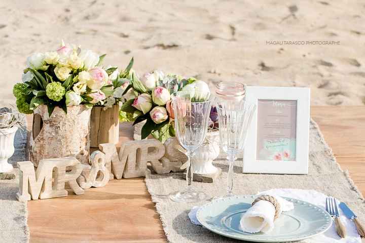 Décoration mesas boda en playa 🌴 - 20