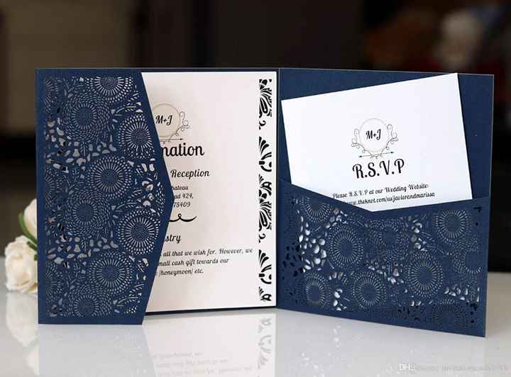 Invitaciones de boda en azul 💙 - 2