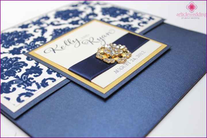 Invitaciones de boda en azul 💙 - 4