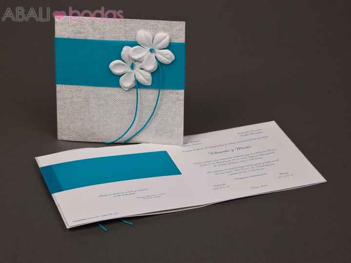 Invitaciones de boda en azul 💙 - 12