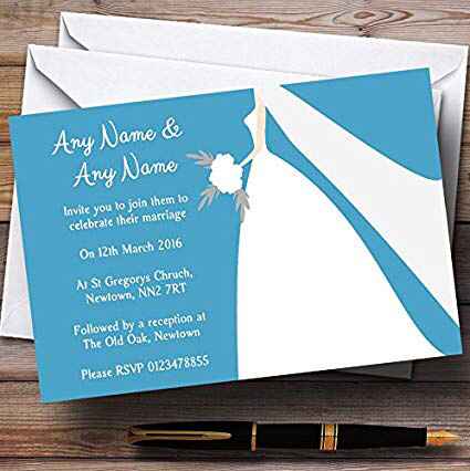 Invitaciones de boda en azul 💙 - 18