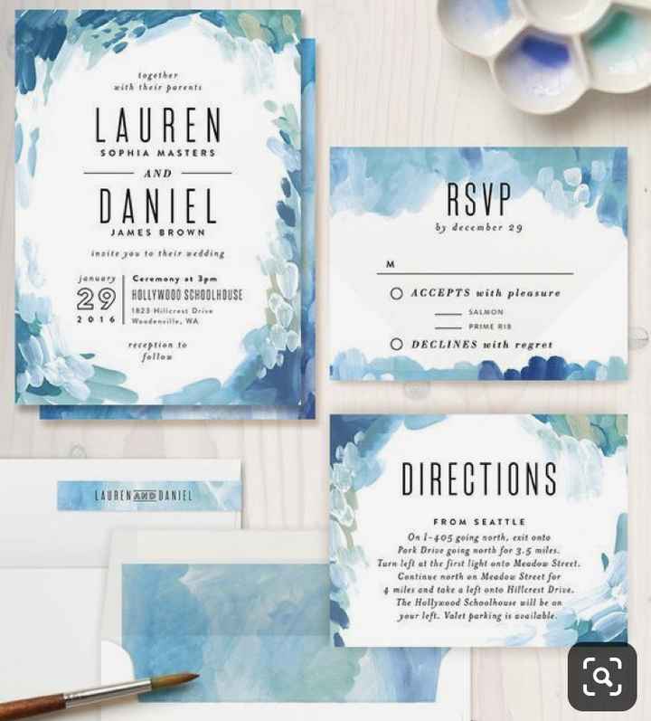 Invitaciones de boda en azul 💙 - 24