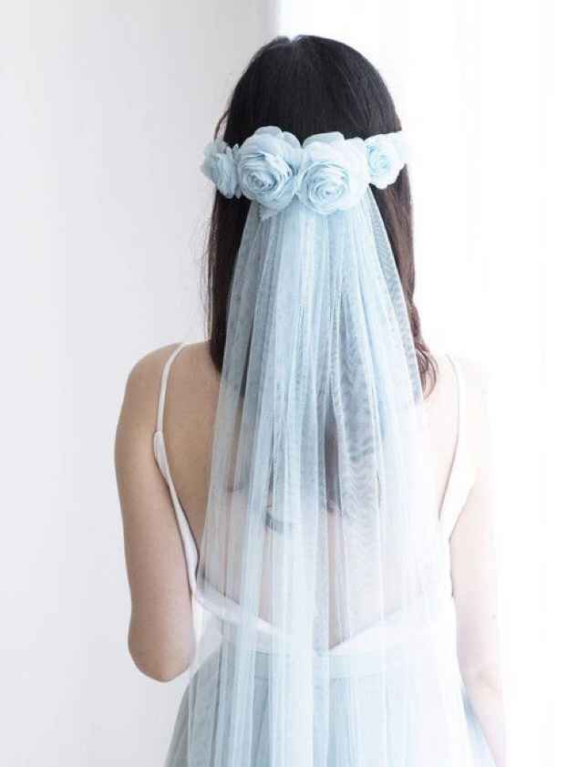 Velos de colores: nueva tendencia en novias - 23