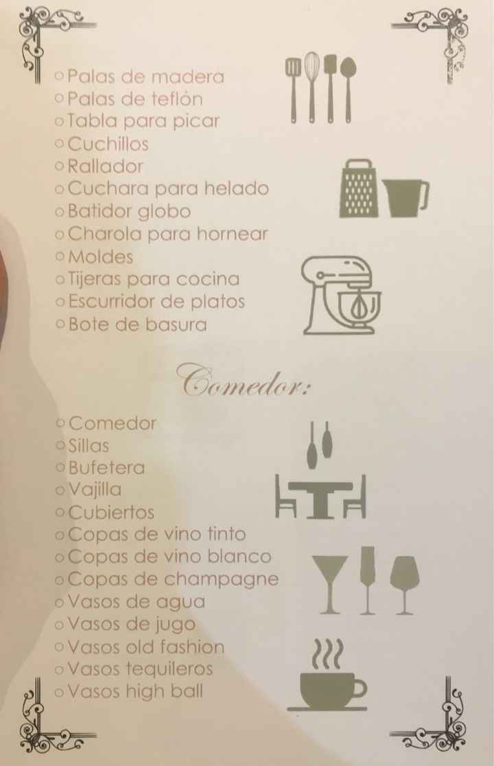 ¿Qué artículos hay en una mesa de regalos? - 2