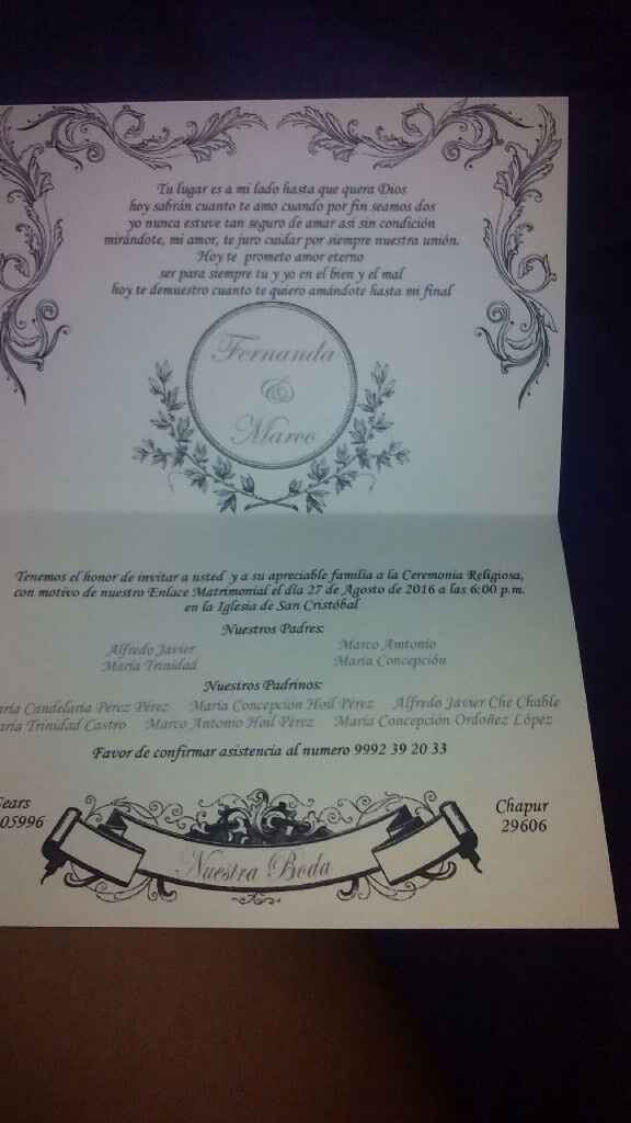 Porfin mis invitaciones!!!!! - 1