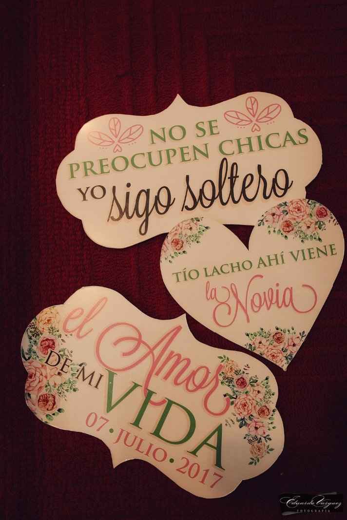 Letreros para los Pajes